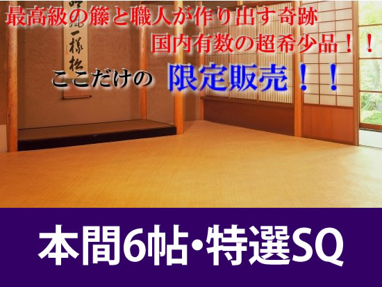 本間6帖　あじろ帖物・カーペット