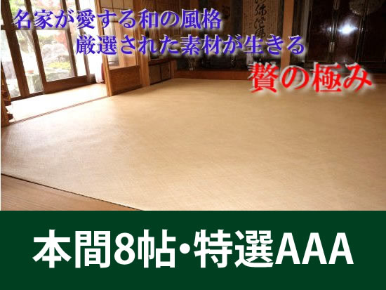 本間8帖　あじろ帖物・カーペット