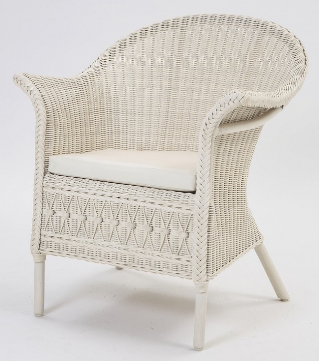 籐・ラタンのコーヒーテーブル/ボーンホワイト色