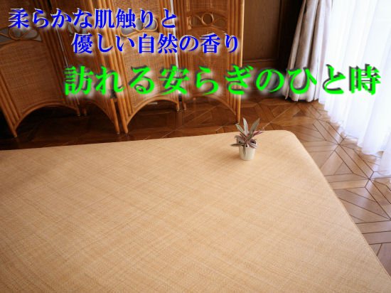 籐(ラタン)あじろラグ