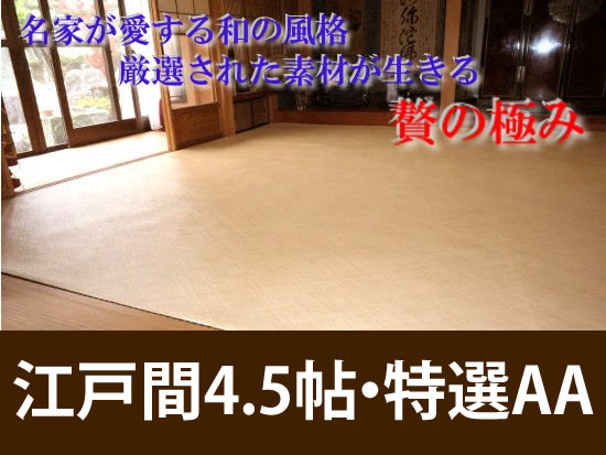 江戸間4.5帖　あじろ帖物・カーペット