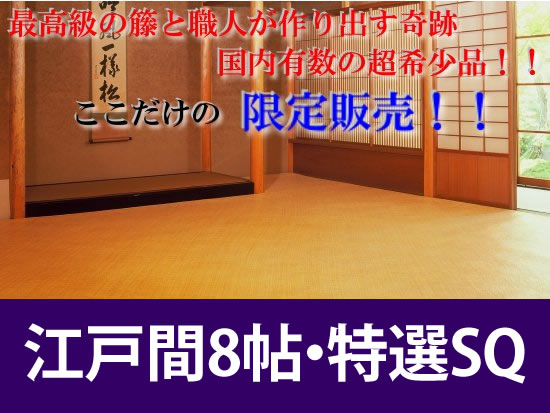江戸間8帖　あじろ帖物・カーペット
