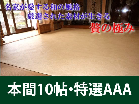 本間10帖　あじろ帖物・カーペット