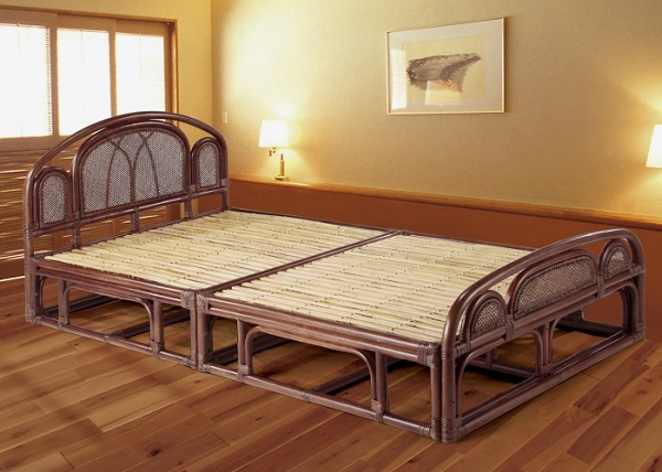 ラタンベッド【セミダブル】 ラタン ベッド Y916B