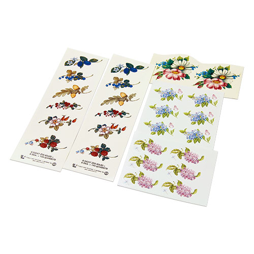 デザイン転写紙セット　花C　（上絵用）