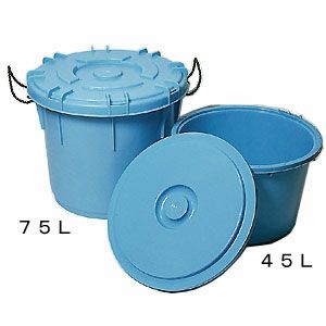 粘土貯蔵容器 丸形 75L