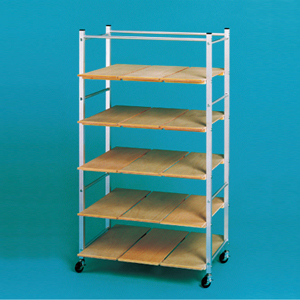 アルミ製 粘土作品乾燥棚 5段