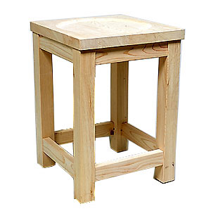 ひのき製作業いす