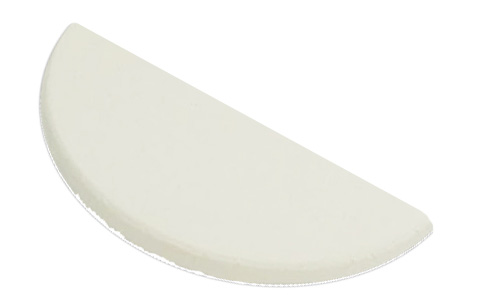 陶芸用品 棚板 カーボン 直径395×10(mm）(半丸）2枚組