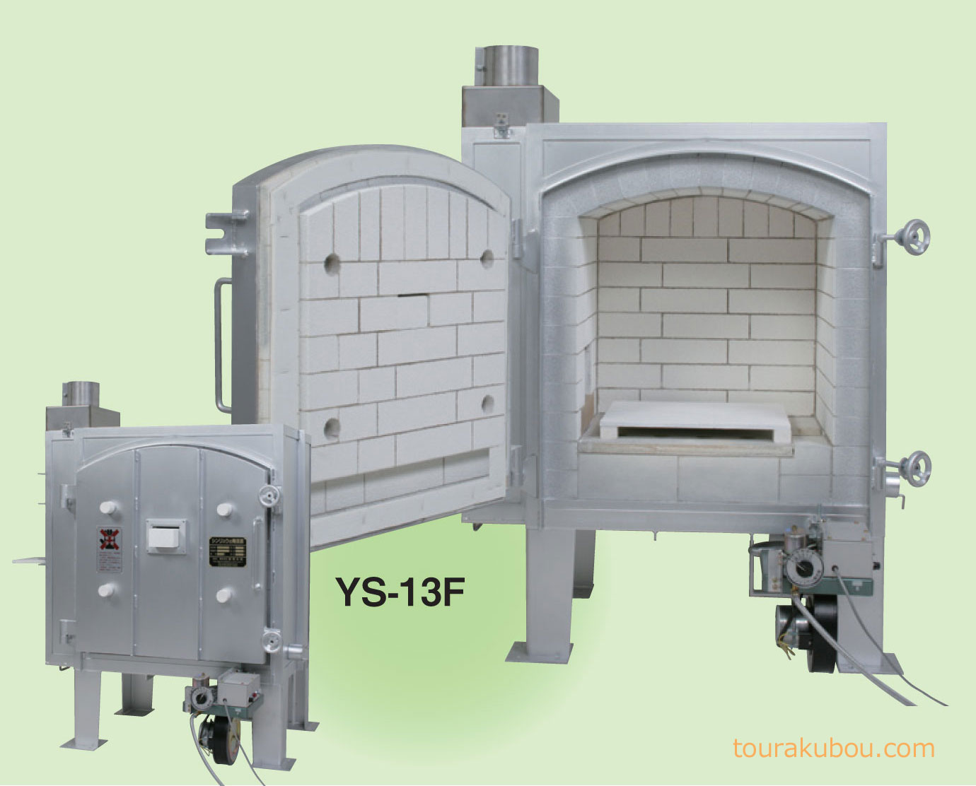 (シンリュウ)無煙灯油窯やいた炉 YS-13F＋MRデジタル温度計セット