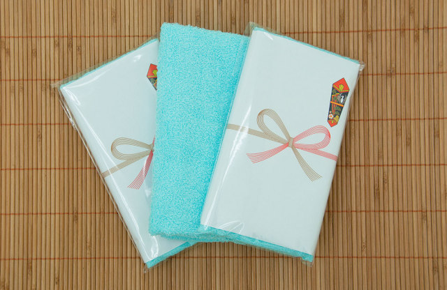 水色タオルポリ袋入り 粗品タオル 景品 記念品 ご挨拶 日本製