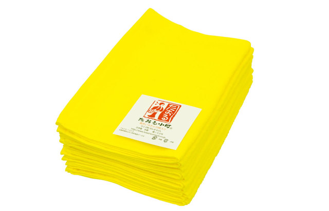 黄色イエローフェイスタオル