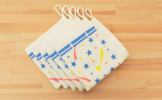 ハンドタオル　紐付き