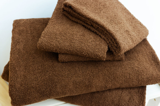 ブラウン テクスチャー付き フェイスタオル Amazon｜GamachaTowel 全22色 フェイスタオル【 ブラウン 10枚