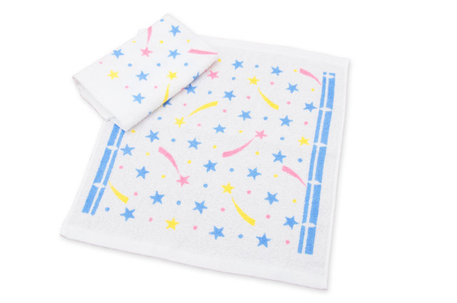 星柄おしぼりハンドタオル