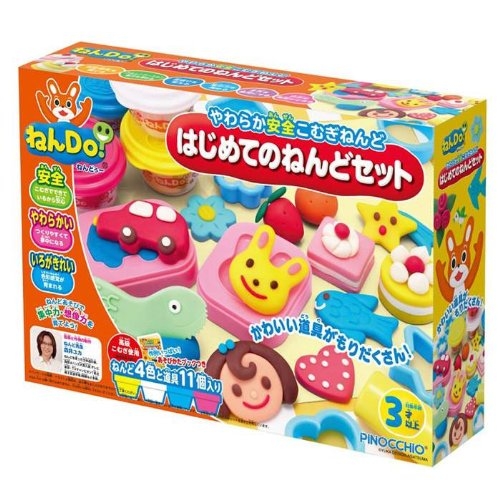 【個性を育む】 ねんDo はじめてのねんどセット 【やわらか安全こむぎねんど】