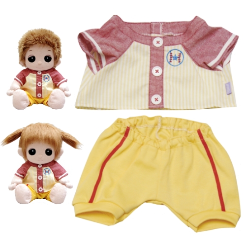 【おもちゃのジャンボ】 夢の子コレクション38 ベースボールシャツ＆ズボン 男女兼用 お洋服 ユメル ネルル ミルル 通販 販売