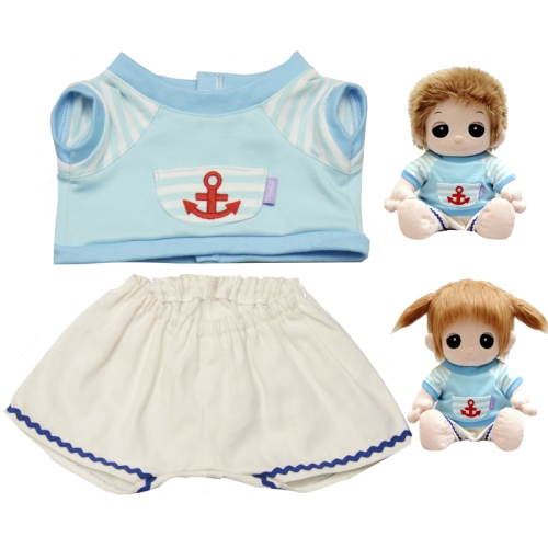 【おもちゃのジャンボ】 夢の子コレクション38 ボーダーマリンシャツ＆ズボン 男女兼用 お洋服 ユメル ネルル ミルル 通販 販売