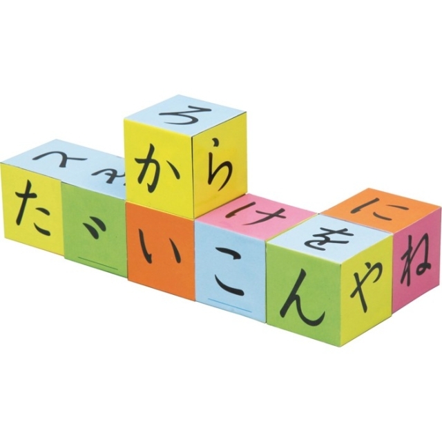 【言語教育】 ひらがなキューブ 【子どもの右脳と左脳を刺激する知育教材！】