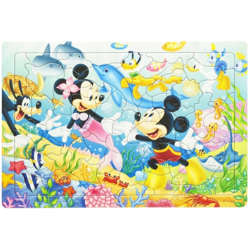 幼児用パズル B4パズル 板パズル チャイルドパズル ピクチュアパズル ピクチャー パズル ディズニー ミッキー ミニー