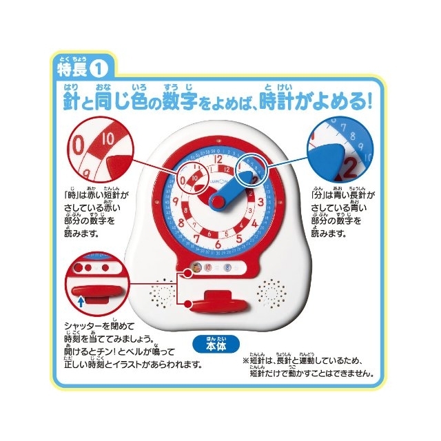 くるくるみん おもちゃのジャンボ】くもん NEW くるくるレッスン【針の先の数字を