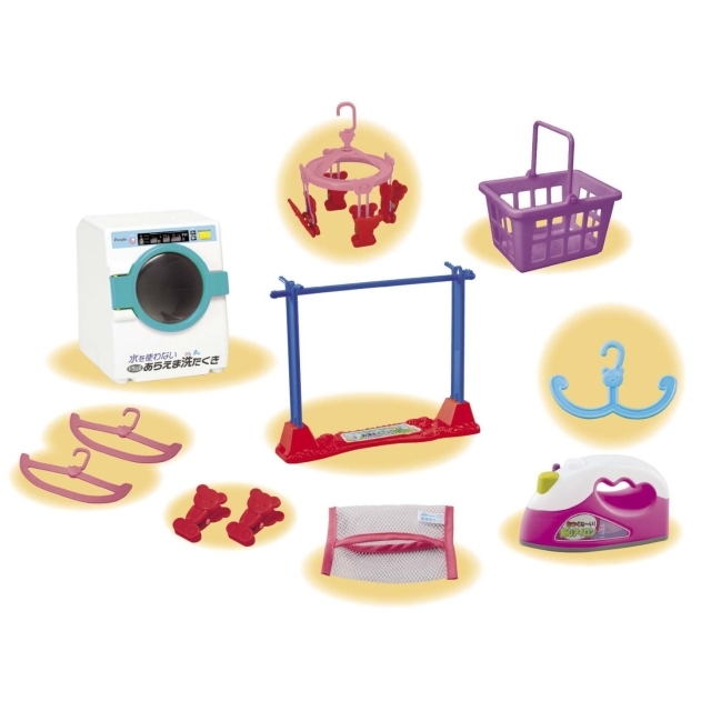 ほっこちゃん おもちゃのジャンボ】 ぽぽちゃん お洗たくごっこPlus アイロン