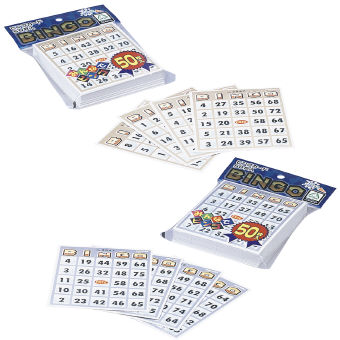 ビンゴカード50枚入り