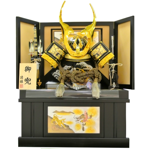 2015年度（平成27年度）新作 五月人形 着用兜 兜飾り 収納　収納飾り 鎧飾り 子供大将 武将飾り 鯉のぼり こいのぼり 通販 販売