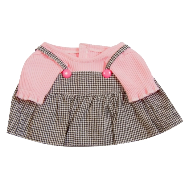 【おもちゃのジャンボ】 夢の子コレクション37 千鳥柄あったかワンピース お洋服 ユメル ネルル ミルル 通販 販売