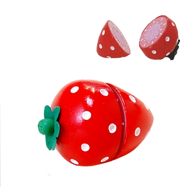 【おもちゃのジャンボ】 木のおもちゃ おままごと 食材 いちご ミニキッチン 拡張パーツ 木製玩具 通販 販売