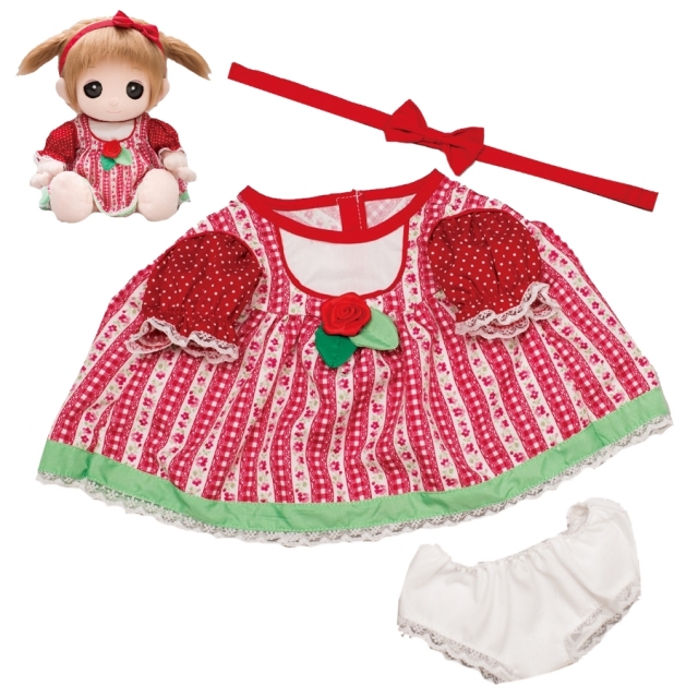 【おもちゃのジャンボ】 ユメル ネルル ミルル 夢の子コレクション43 カントリー風ワンピース カチューシャ パンツ付き お洋服 通販 販売