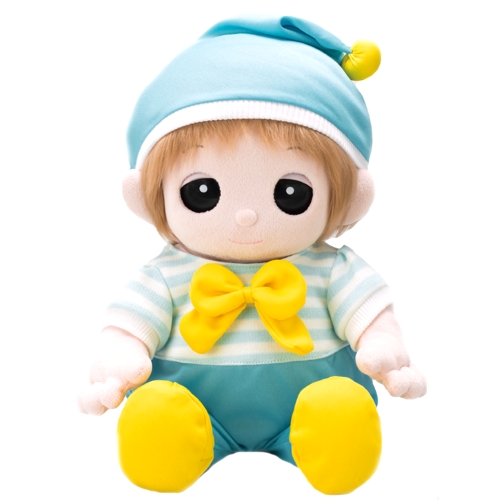 水色ロンパース 帽子付きをネルルに着せるとこんなふうに素敵になります。