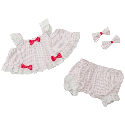 【おもちゃのジャンボ】 夢の子コレクション36 水玉下着セット リボン付き お洋服 ユメル ネルル ミルル 通販 販売