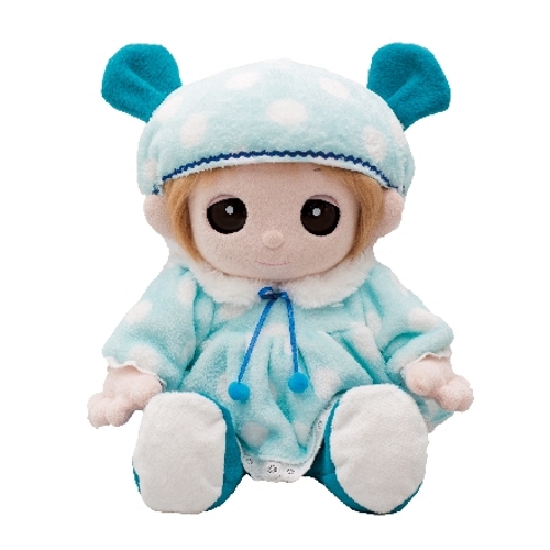 ユメル/YUMEL 夢の子ネルル ネルル ミルル 夢の子コレクション 42 水玉ロンパース（帽子付き） 男女兼用 服