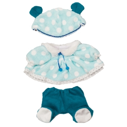 ユメル/YUMEL 夢の子ネルル ネルル ミルル 夢の子コレクション 42 水玉ロンパース（帽子付き） 男女兼用 服