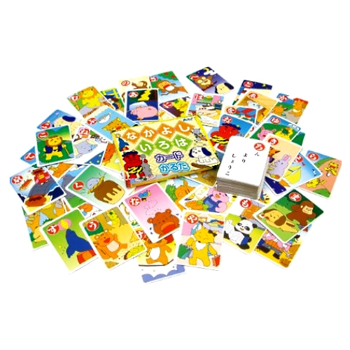 遊びながら学習出来る「なかよし いろは かるた カード」 いろはかるたを簡単に楽しく勉強する事で、学習する力を身につけれます。