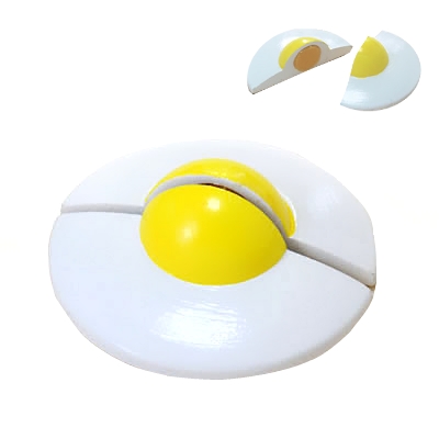 【おもちゃのジャンボ】 木のおもちゃ おままごと 食材 目玉焼き ミニキッチン 拡張パーツ 木製玩具 通販 販売