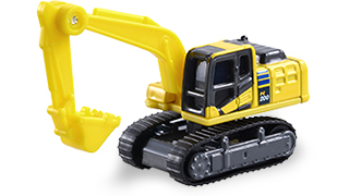 トミカ No.009 コマツ 油圧ショベル PC200-10型 （サック箱）