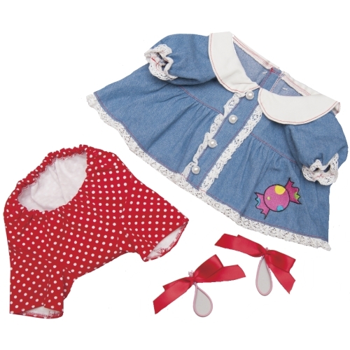 39 デニムワンピース【おもちゃのジャンボ】 夢の子コレクション39 デニムワンピース お洋服 ユメル ネルル ミルル 通販 販売