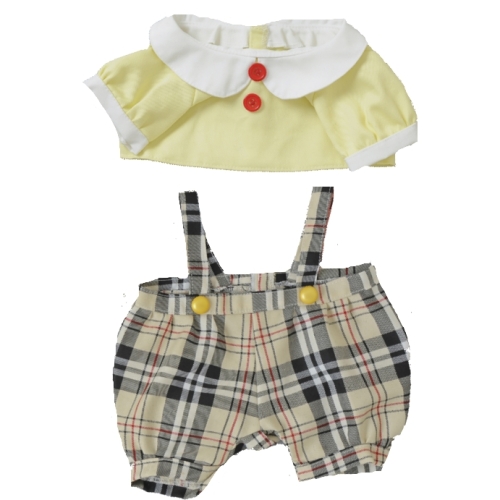 【おもちゃのジャンボ】 夢の子コレクション34 長袖ブラウス＆チェック柄吊りズボン お洋服 ユメル ネルル ミルル 通販 販売