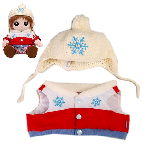 【おもちゃのジャンボ】ユメル ネルル 夢の子コレクション18 ニット帽＆ダウンベスト （男女兼用） 【おしゃべり人形お洋服】 通販 販売