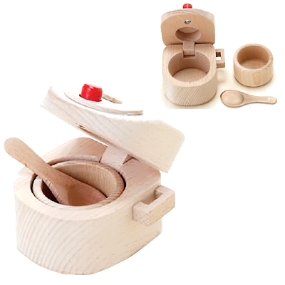 【おもちゃのジャンボ】 木のおもちゃ おままごと 調理器具 炊飯器 ミニキッチン 拡張パーツ 木製玩具 通販 販売