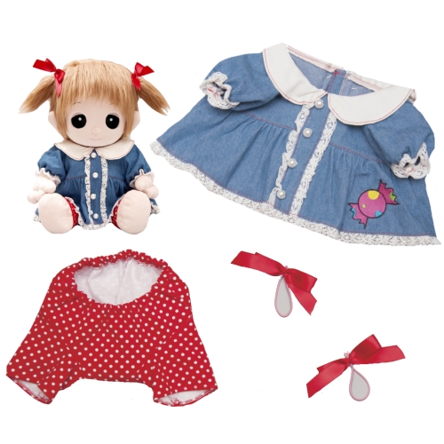 39 デニムワンピース【おもちゃのジャンボ】 夢の子コレクション39 デニムワンピース お洋服 ユメル ネルル ミルル 通販 販売