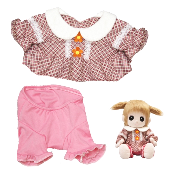 【おもちゃのジャンボ】 夢の子コレクション31 チェック柄チュニック＆レギンス お洋服 ユメル ネルル ミルル 通販 販売