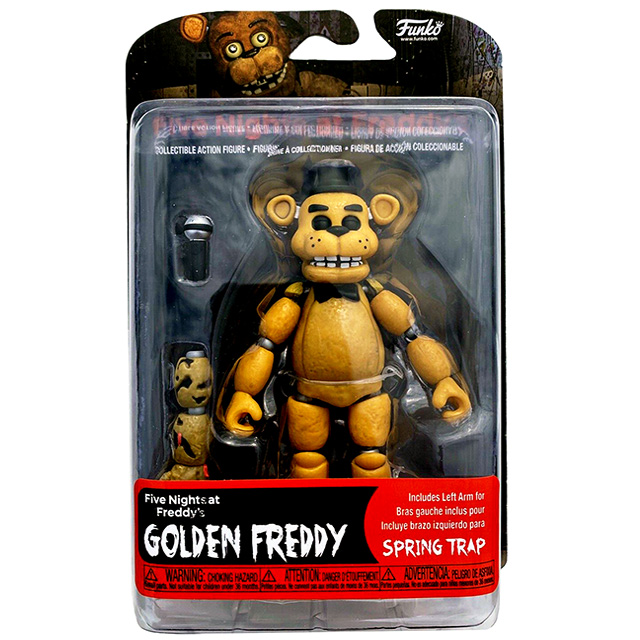 FNAF ファイブ・ナイツ・アット・フレディーズ ファンコ 5インチ アクションフィギュア スプリングトラップシリーズ ゴールデン・フレディ