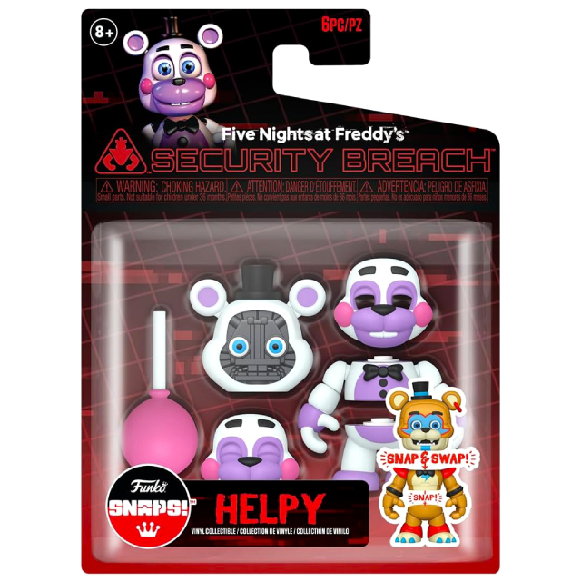 FNAF ファイブ・ナイツ・アット・フレディーズ：セキュリティ・ブリーチ ファンコ スナップス! スナップ&スワップ フィギュア ヘルピー