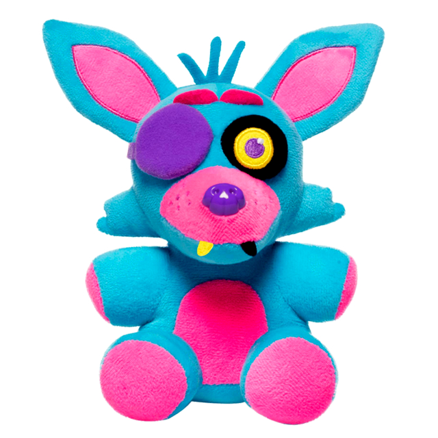 FNAF ファイブ・ナイツ・アット・フレディーズ ファンコ 2022 ゲームストップ限定 ぬいぐるみ コレクティブル プラッシュ ブラックライト・フォクシー (ブルー)