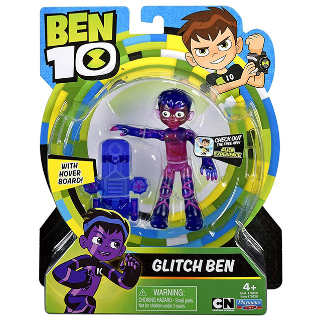 カートゥーンネットワーク ベン10 リブートシリーズ 4インチ ベーシックフィギュア グリッチ ベン