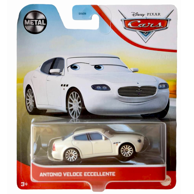 カーズ 2021 マテル 1/55スケール ダイキャスト ミニカー 1パック アントニオ・ ベローチェ・エクセレント