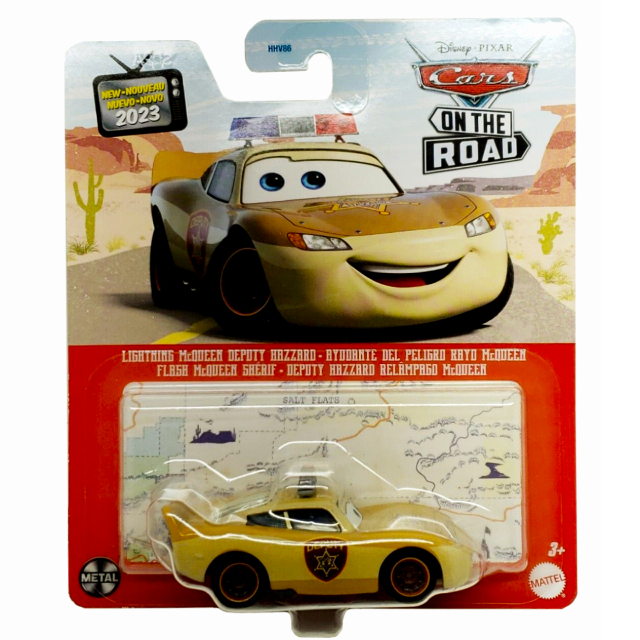 ディズニー ピクサー カーズ・オン・ザ・ロード 2023 マテル 1/55スケール ダイキャスト ミニカー 1パック ライトニング・マックイーン デプティ・ハザード
